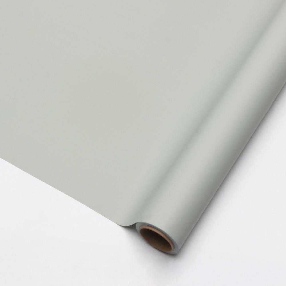 

57cm*10m/Roll Flower Packaging Paper Waterproof Matte Flower Wrapping Paper Solid Color Vintage Printed зелений