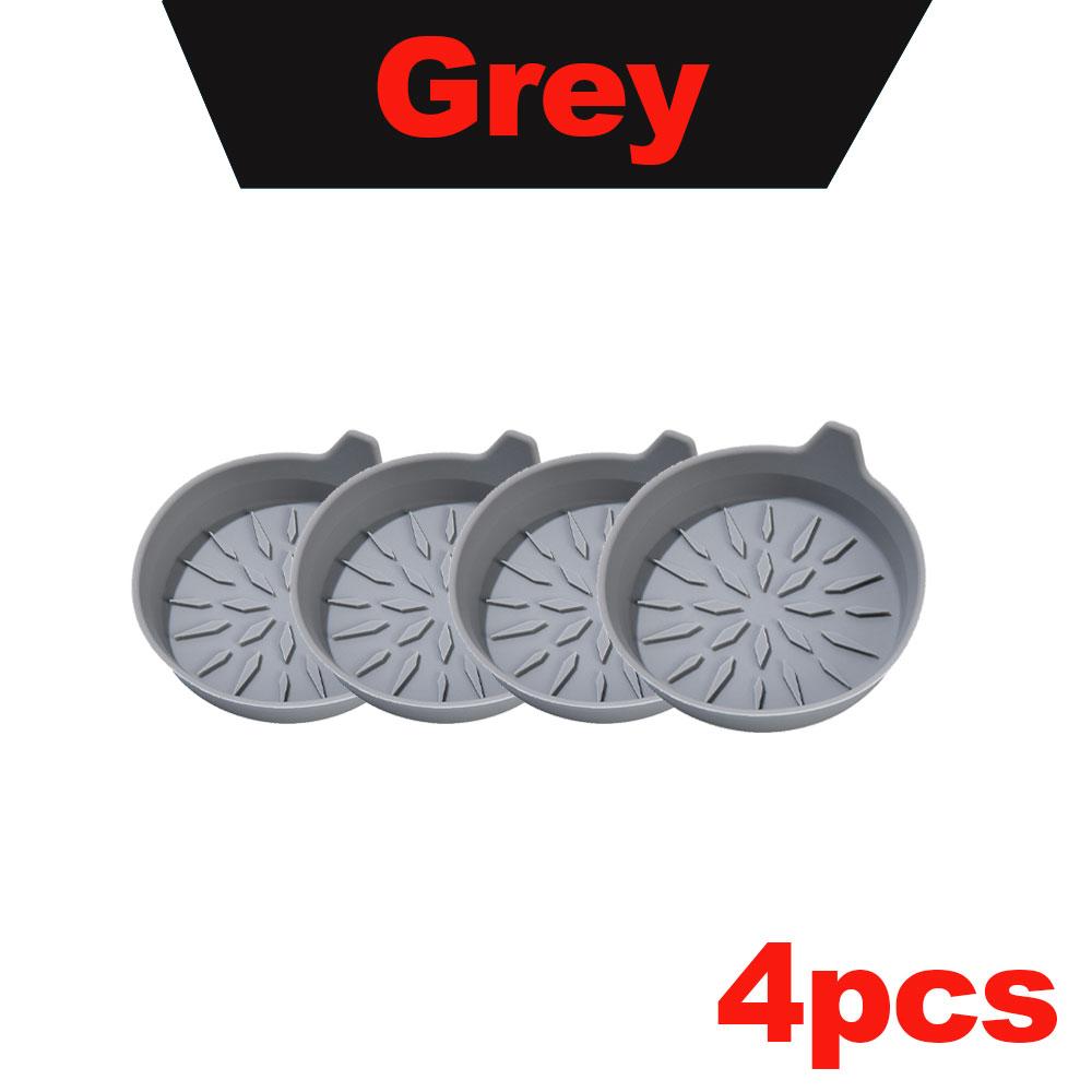 2/4pcs Snowflake Car Cup Holder Coaster Silicone Cup Holder Insert Non-Slip Cup Holder Car AccessoriesInterior Silent Cup Pad