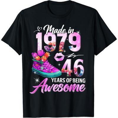 Chapter 46 EST 1979 46 Years Old Gifts 46th Birthday Queen T-Shirt