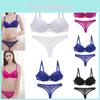 Krajkové Dámské Květinové Bralette Balkonové Vyztužené Push Up Podprsenkové Sety Spodní Prádlo Kalhotky