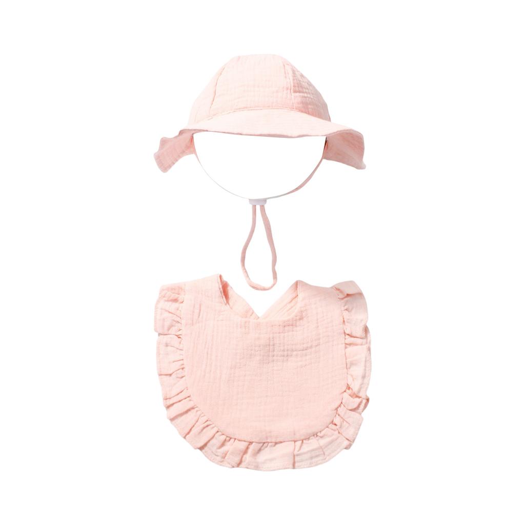 Sommer Baby Farbhut und Lätzchen Set