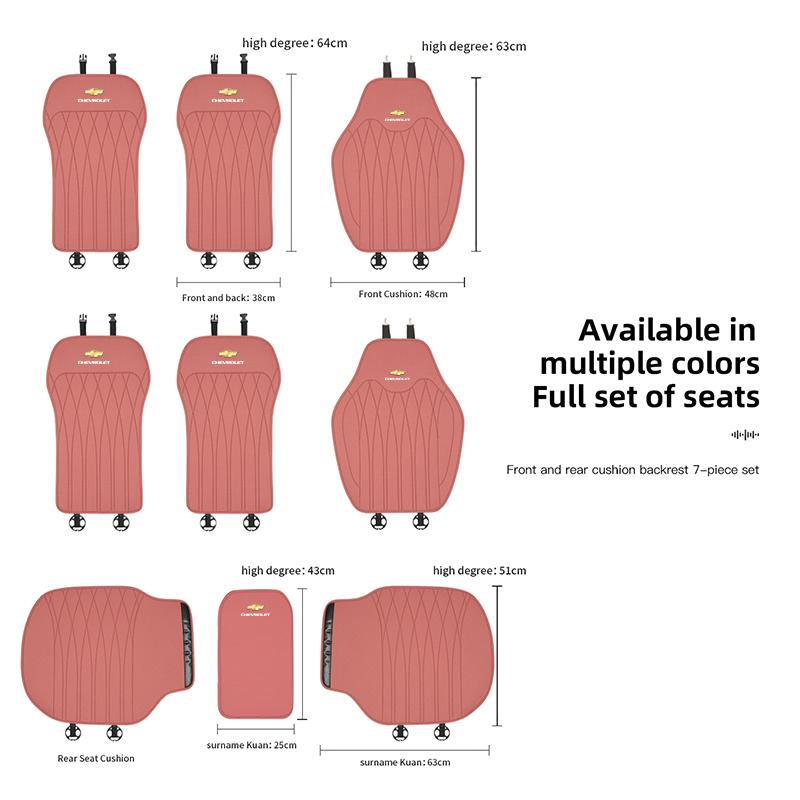 Nappa Leather Car Seat Cushion Cover Auto Sofa Cushioning For Chevrolet Corvette Montana TrailBlazer Silverado Traverse Camaro