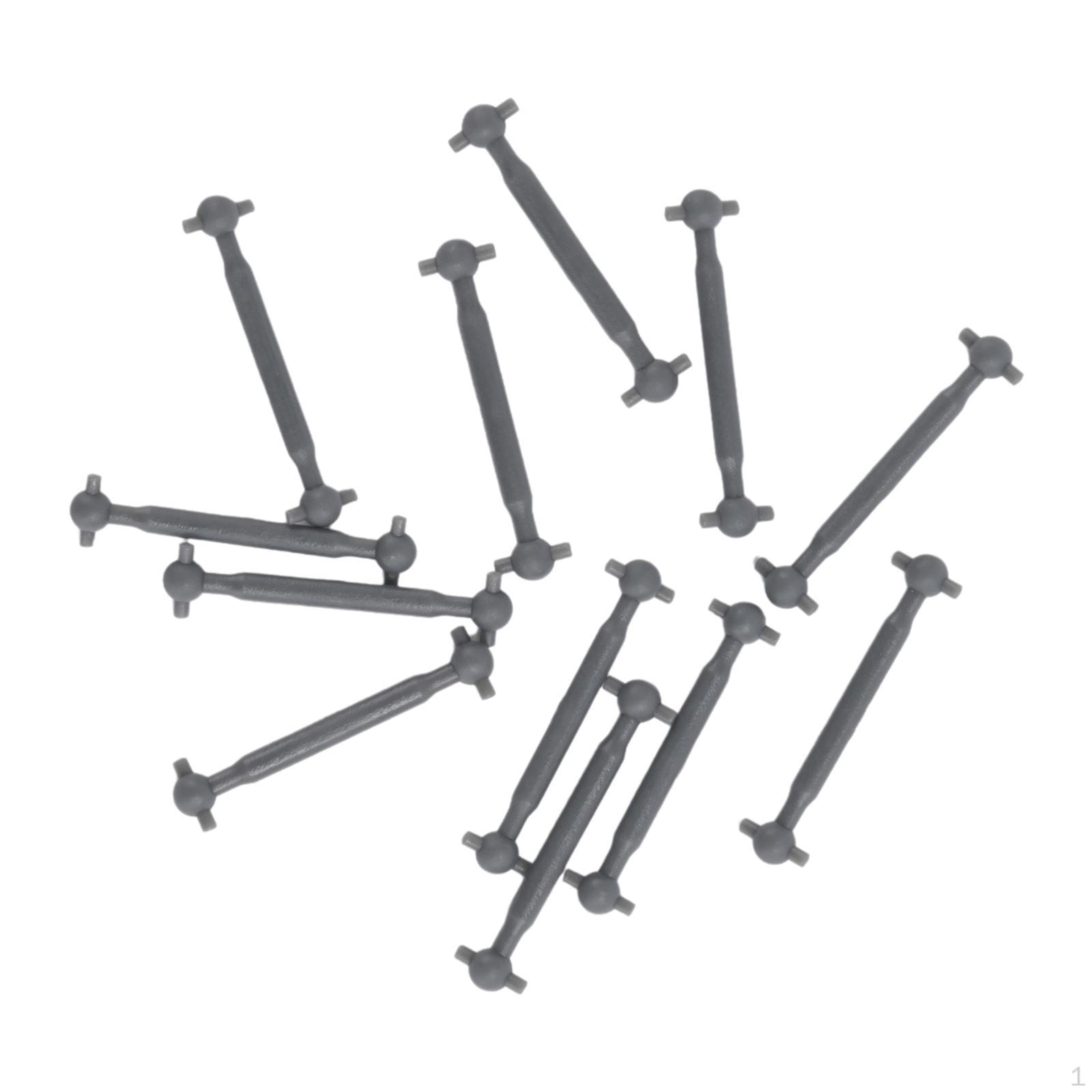 

12 Pieces 1/87 HO Scale Motor Drive Rods Electric Train Parts Sand Table Landscape Model 17.9mm