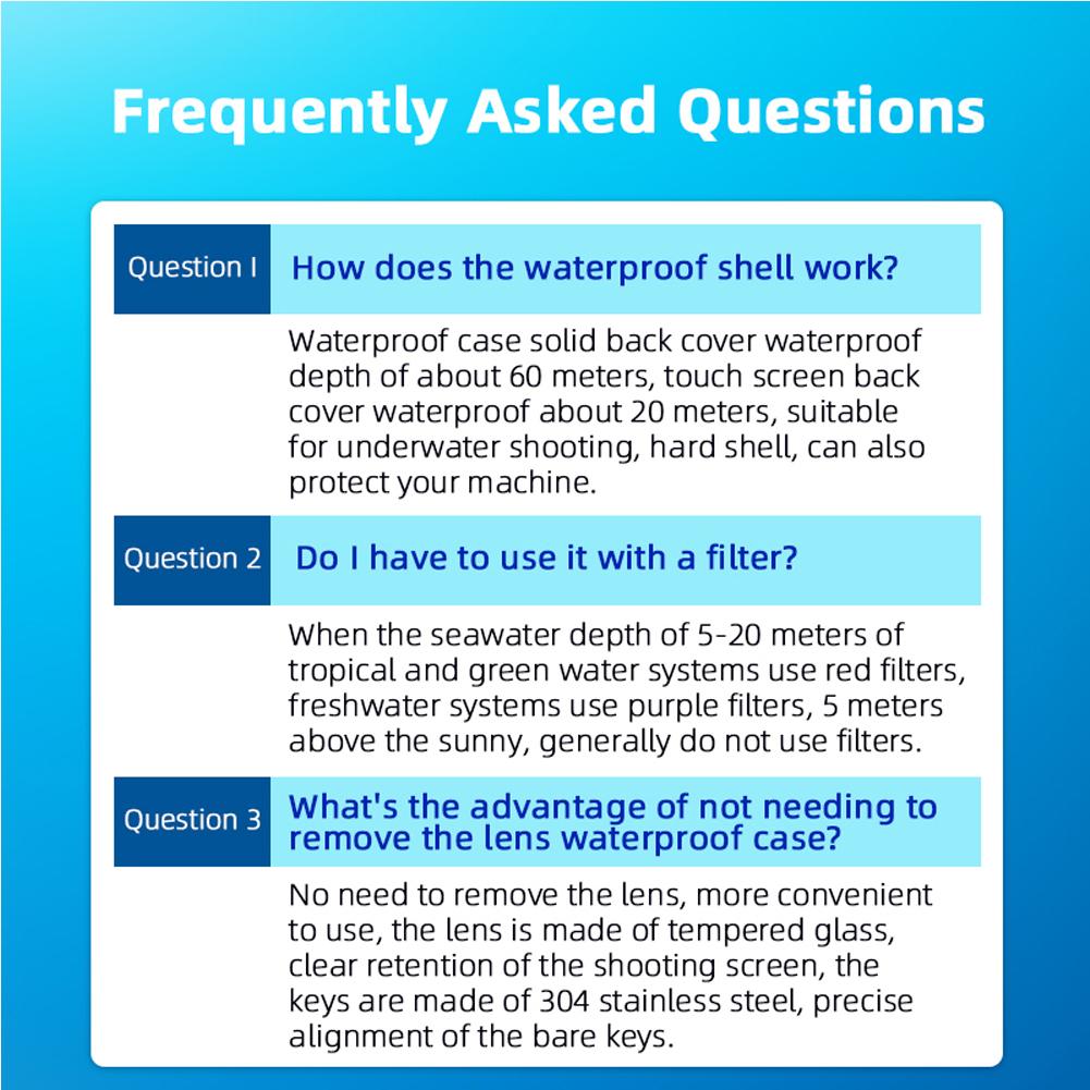 60M/196FT Waterproof Protective Case Diving Housing Case Transparent Touchable Screen for Insta360 GO 3S/GO 3 Camera Accessories