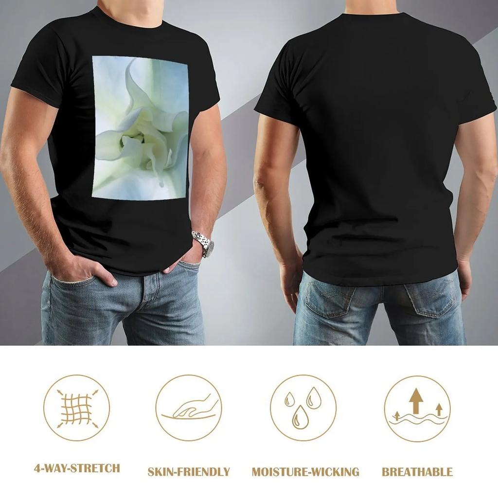 Angel’S Trumpet Flower T-Shirt Anime Clothes Vintage Clothes Shirts Graphic Tee Oversized Workout Shirts For Men