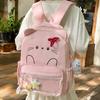 New High-value Fresh and Cute Animal Pain Bag Schoolbag Casual Simple and Light Commuting Versatile Backpack
