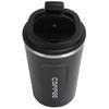 380ml Capacity Stainless Steel Coffee Cup Leakproof Lid Thermal Travel Mug  Car Use