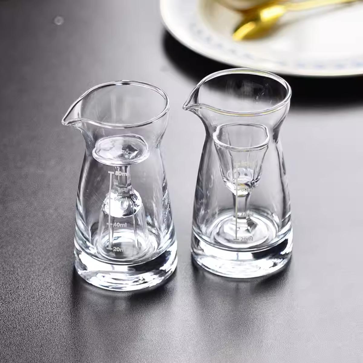 

Стеклянные винные бокалы со шкалой, современный простой бытовой стеклянный разделитель вина, рюмки, барные наборы, бокалы для отеля Moutai, сгущенное вино