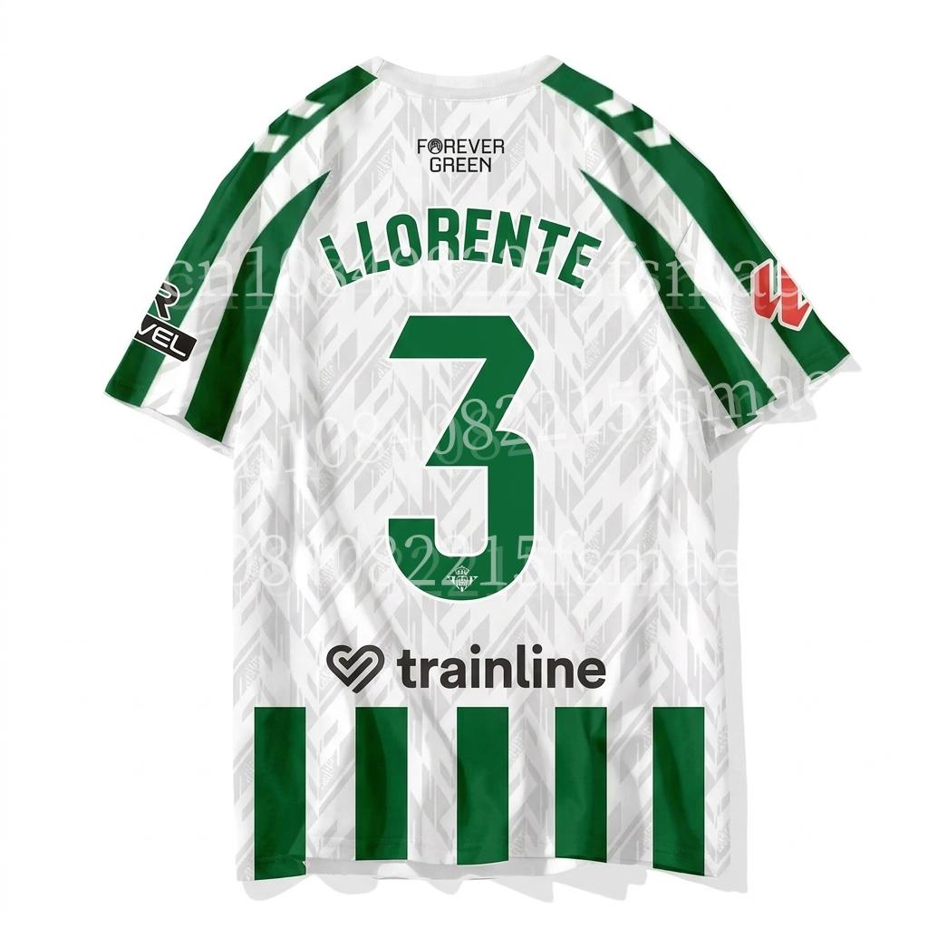 MDHAO xin nan zhuang  3D txu 2026 Heren Groen Wit Gestreept Voetbalshirt Korte Mouw Sneldrogend Voetbalshirt Ademend Sport T-shirt Team Training Uniform XS