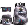 One Piece Anime Backpack Kids School Use Large Capacity Oxford Fabric Dual Shoulder Bag With Padded Straps