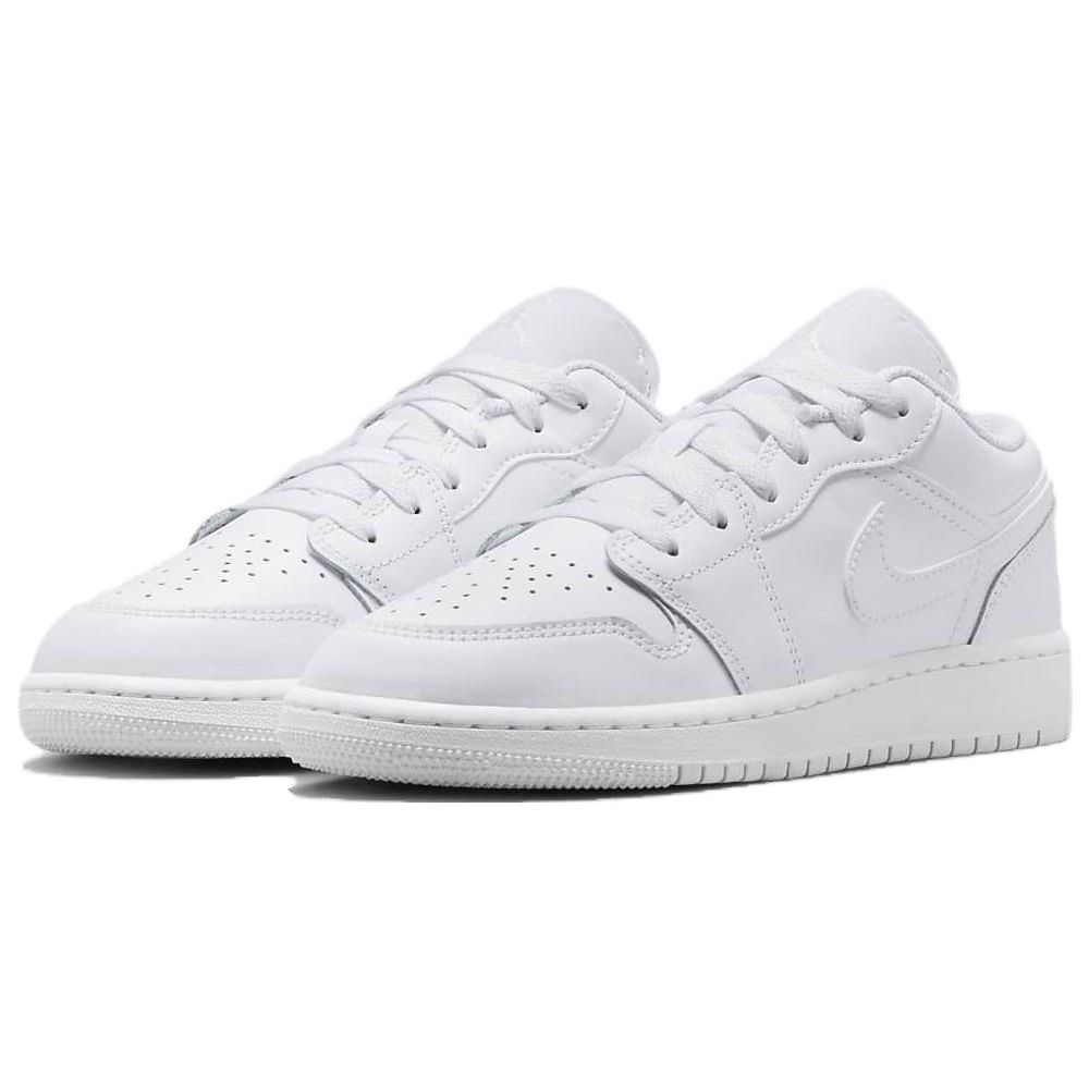 Air Jordan 1 Low GS Triple White 2023 Παιδικά Αθλητικά Παπούτσια 553560-136