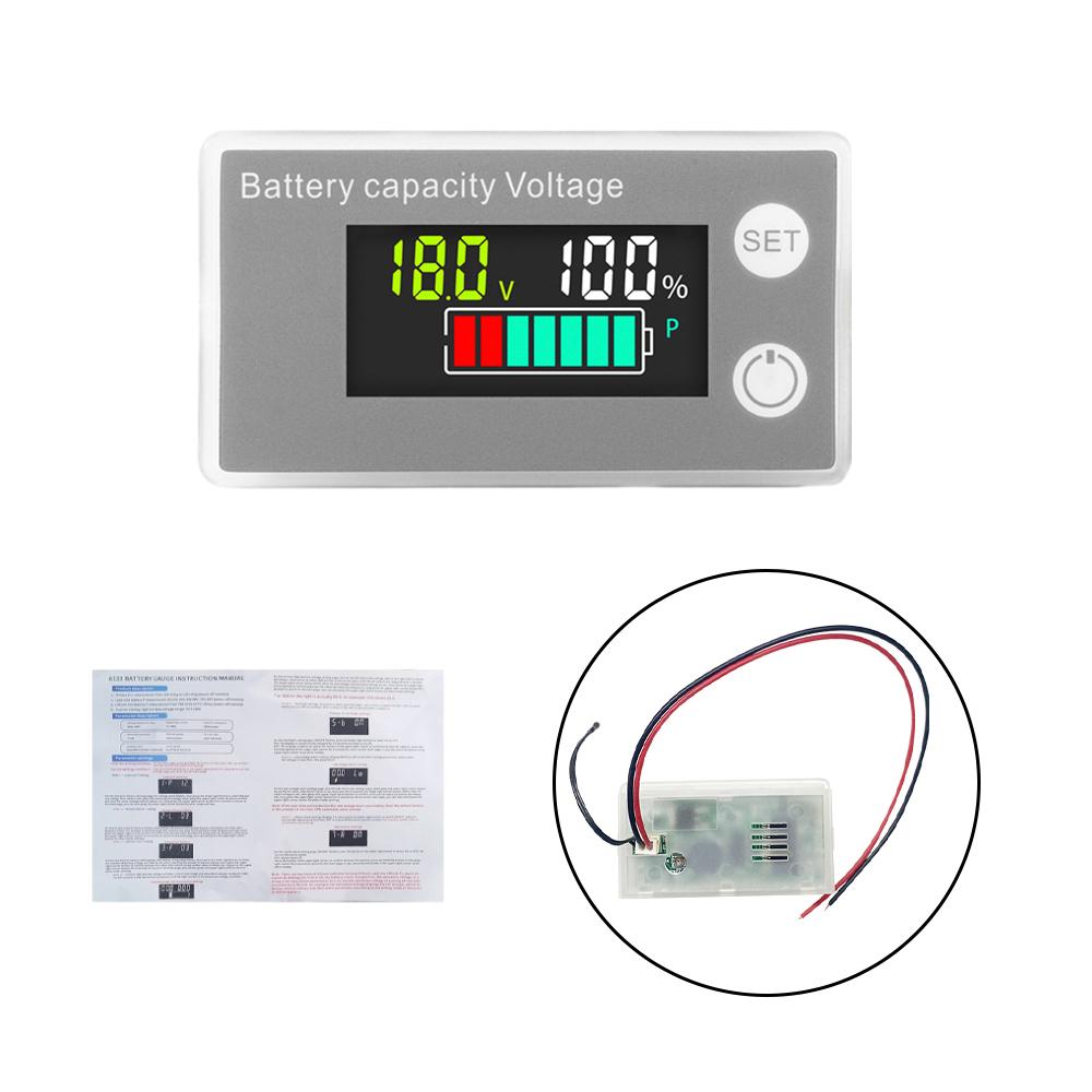 DC 8-100V LCD Digital Voltage Meter Battery Capacity Indicator 6133A 12V, 36V, 48V, 60V, 72V, 84V