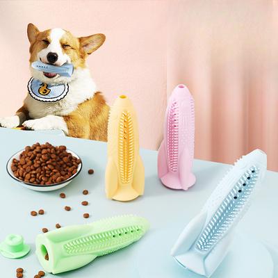 Educational Interactive Leaky Ball Pet Dog Teething Stick Rocket Tooth Cleaning Dog Toothbrush Dog Toy Nibble Soother Feeding Device