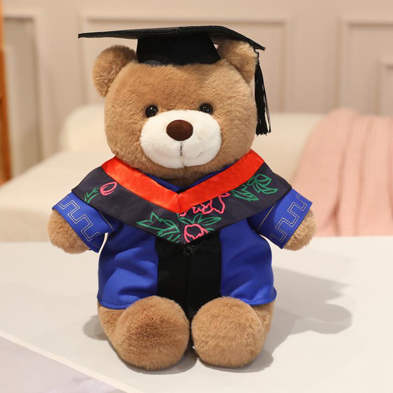 Dr. Bear Graduation Plush Toy - Teddy Bear Gift for Students from Primary To High School