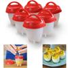 Premium Nonstick Silicone Egg Steamer Cups Six Pack For Perfect Poached Eggs