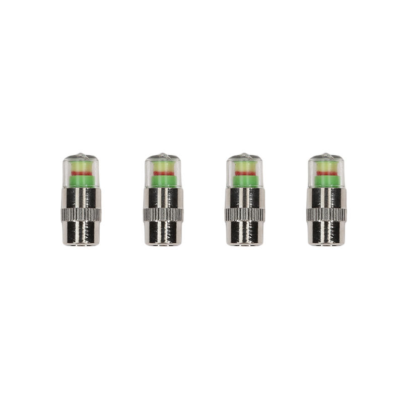 4Pcs Car Tire Pressure Monitor Valve Stem Caps Tire Pressure Monitor Sensor Indicator Set
