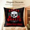 Band B-Bohse Onkelz Cushion Cover Natural Linen Organic Fabric Double-Sided Printing Sofa Home Decor Gift Pillow Case