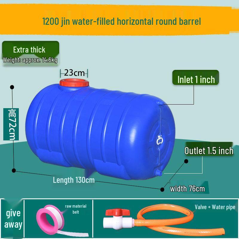 Lebensmittelechter Kunststoff-Wassertank mit großer Kapazität - Horizontal rechteckiges Design für den Heimgebrauch