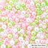 Mixed Size Acrylic Pearl Beads Round Tiny Craft Beads Loose Pearls for Jewelry Making DIY Craft Necklaces Bracelets 30g/pack