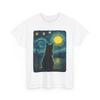 Black Cat Starry Night Shirt, Vincent Van Gogh Aer Cats Lovers T-Shirt
