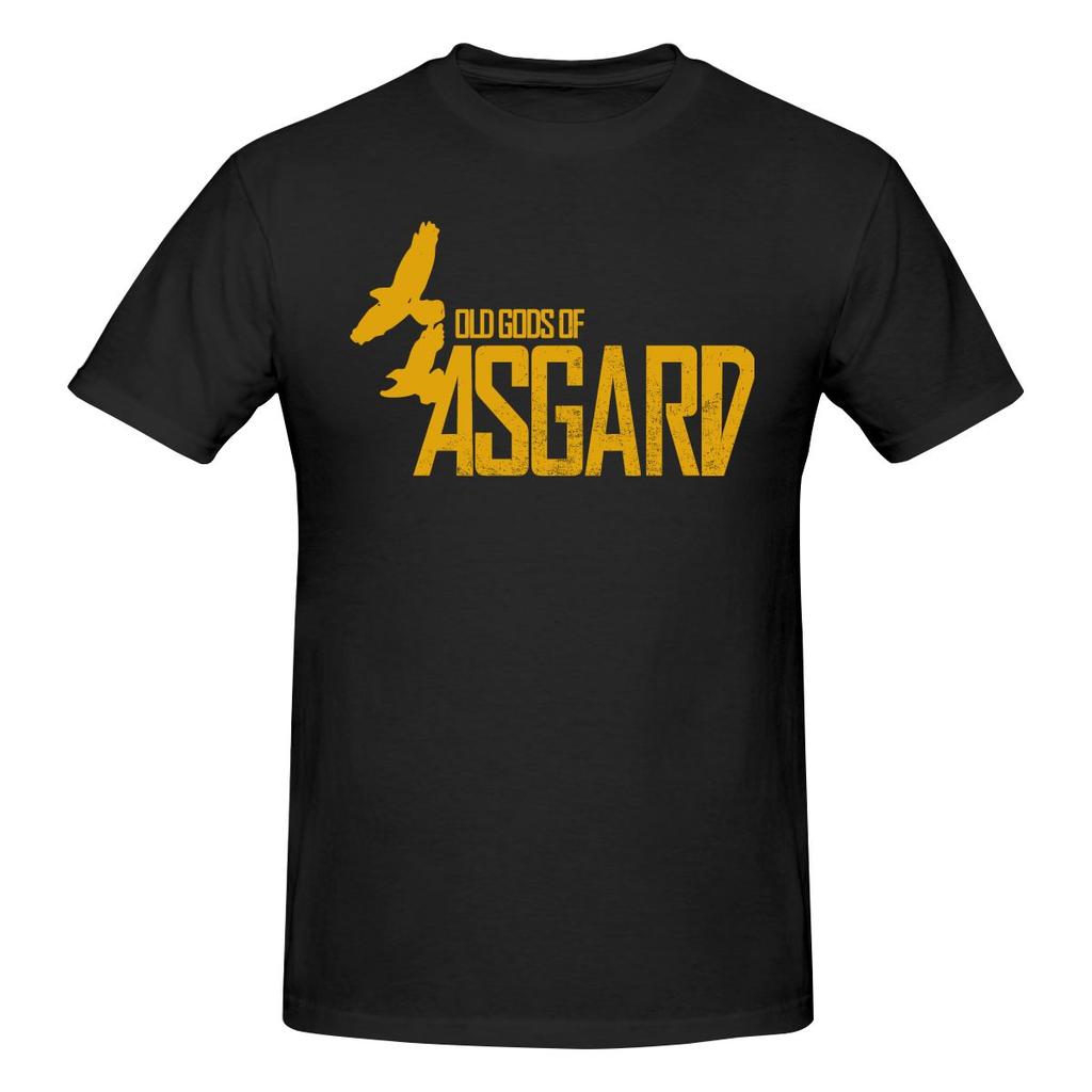 Divertente T-shirt Stampata Unisex Ispirata ad Alan Wake Old Gods Of Asgard T-shirt Unisex Uomo