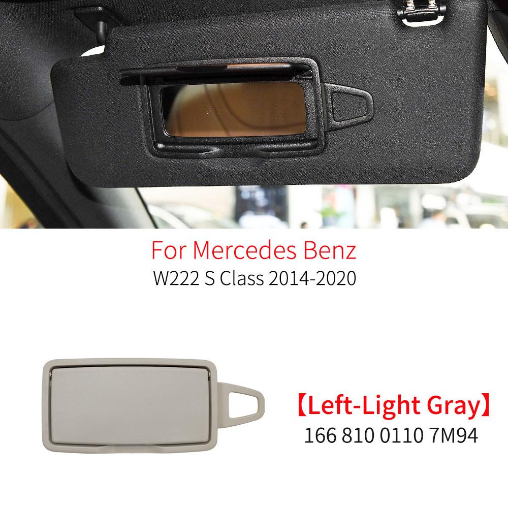 Car Interior Front Sun Shade Visor Makeup Cosmetic Mirror Cover For Mercedes Benz S Class W222 2014- S300 S320 S350 S400