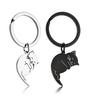 [Looking] Matching Couple Cat Keychains, Cute Simple Black and White Cat Keyrings, Perfect Valentine's Day Gift for Girlfriend or Boyfriend,