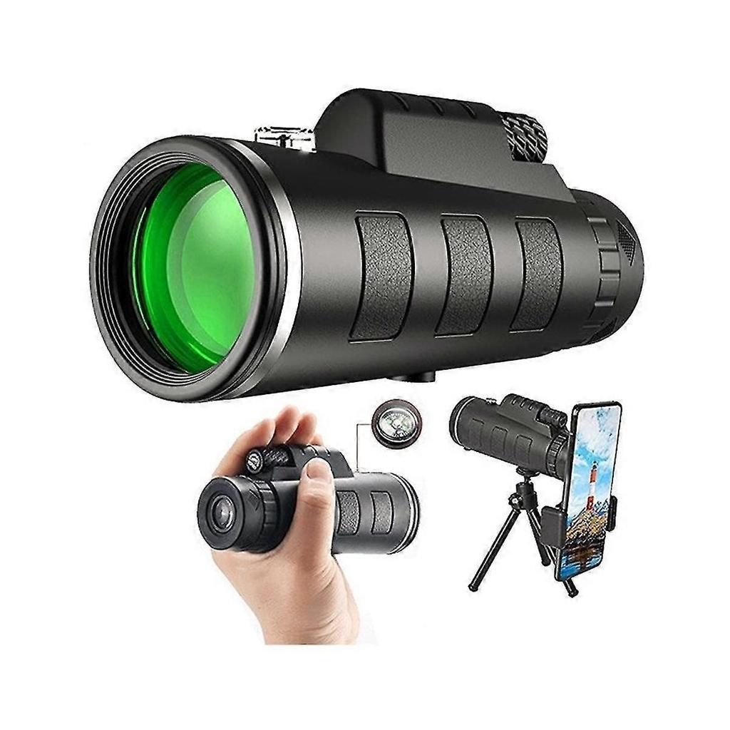 40x60 Binoculars High Definition High Magnification With Compass Outdoor Cell Phone Photo Binocular