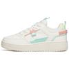 Life Collection Low Top Skateboard Shoes Women's White Green Pink 922018061-25