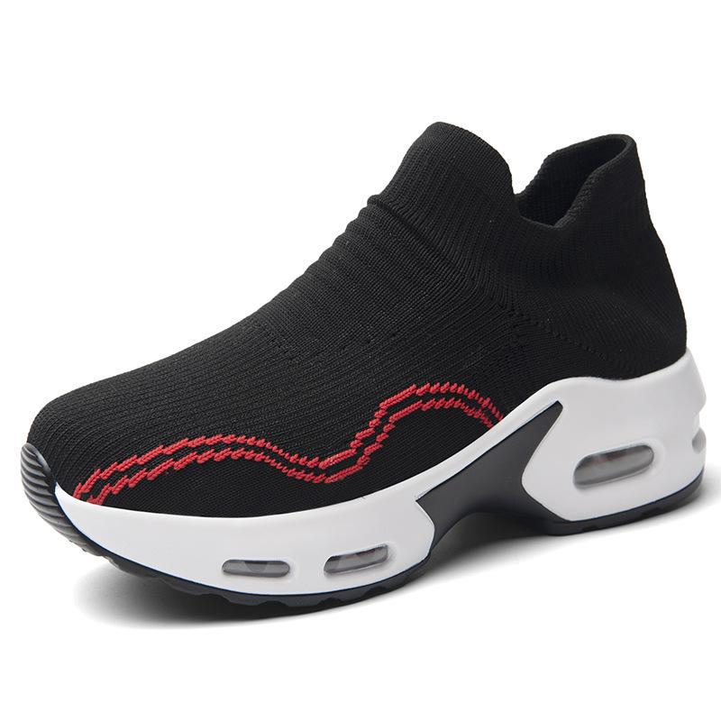 

Fashion New couples flying knit casual sports shoes mesh lightweight running shoes comfortable breathable walking shoes commuting 37