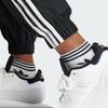 Adidas Originals Three Stripe Logo Print Elastic Waist Cuffed Casual Pants Women Bottoms Black IU2530