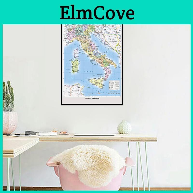 Decorative Hanging Map Picture Of Italy Italian Map Wall Decor Painting Art Posters Home Decor Study Supplies Home Decoration
