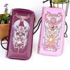 Cardcaptor Sakura PU Leather Long Zip-Around Wallet with Clow & Sakura Cards Design