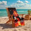 1pc Rammstein2 Beach Towel, Comfortable and Thick, and Swimming/Bath/Picnic/Camping Towel, Suitable for Seaside Beaches