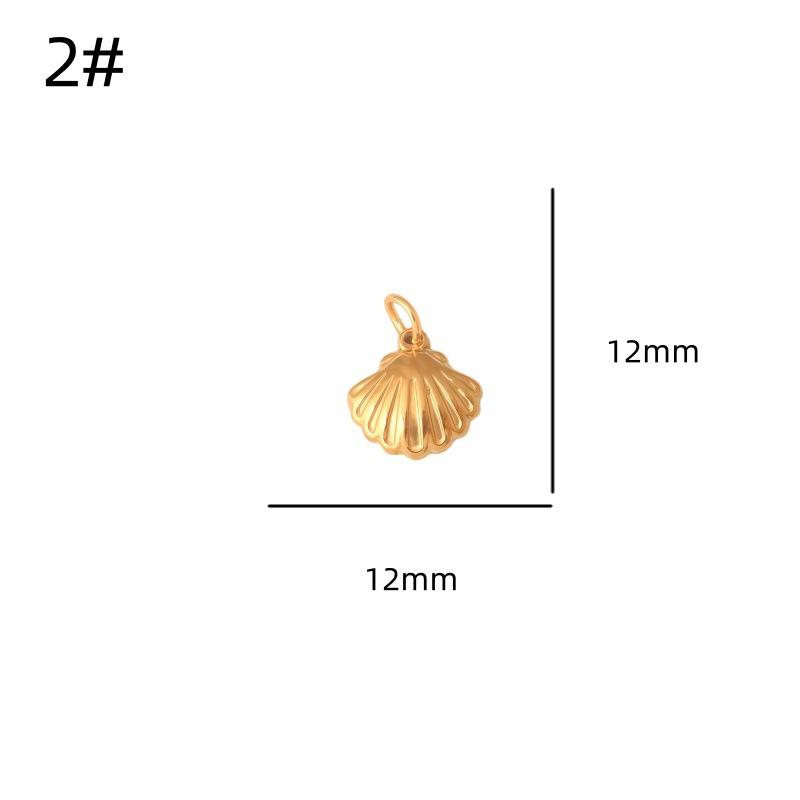 Ocean Series Stainless Steel Pendants: Starfish, Shell, Seahorse, Seashell, Dolphin, Whale Tail DIY Jewelry Accessories.