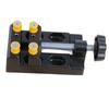 Aluminum Alloy Multifunctional Mini Bench Vise with Eight-Hole Flat-Mouth Pliers for Creative Projects and Walnut Accessories.