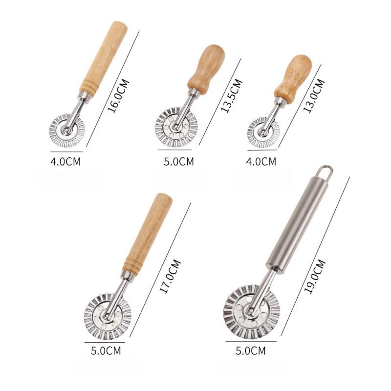 Stainless Dumpling Embossing Side-Embossed Biscuit Mold Hand-Cutting Machine for Baking Pastry Decoration Rolling Wheel Tools