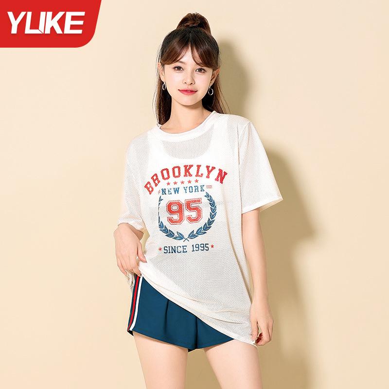 

Женский спортивный раздельный купальник для похудения из трех частей для весеннего отпуска M