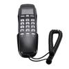 Telefone Básico com Fio Montável na Parede Estilo Retrô Fino Telefone Fixo de Parede com Suporte DTMF para Identificador de Chamadas Portátil para Casa Hotel