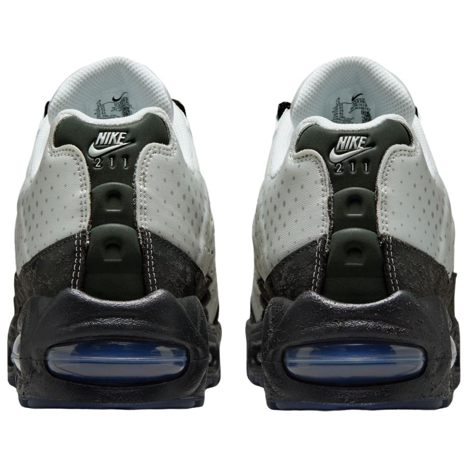 Nike Air Max 95 OG 211 Unisex Sneaker Schwarz Photon-Staub Metallisch-Silber Dunkel-Rauch-Grau Kühl-Grau Off-White Gymnastikrot IQ3363-025