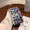 License Plate Phone Case for iPhone 17,16,15,14,13,12,11,Pro,X,Xs,Max,Plus Shockproof Cover