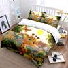 Ensemble de décoration de chambre d'enfant Girafe de dessin animé Housse de couette douce et confortable Ensemble de literie Comprenant 1*Housse de couette & 2*Taies d'oreiller, Cadeau