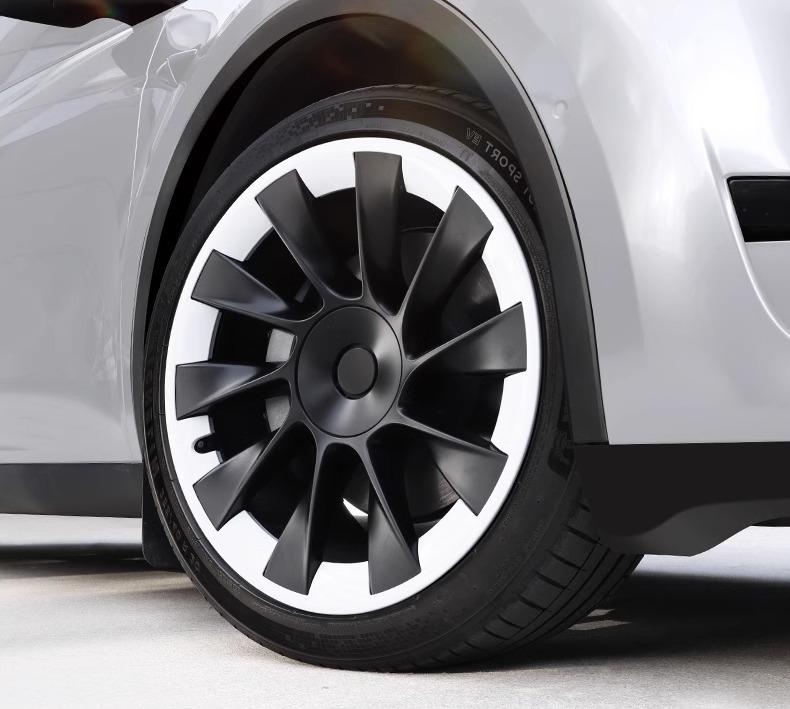 Capac Jantă Tesla Model Y 20" Cyclone – Accesoriu Protector Negru Mat