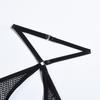 Aduloty Ladies Sexy Lingerie Mesh Hollow Perspective Thin Section Summer Erotic Underwear Underwire Hanging Neck Sling Bra Set