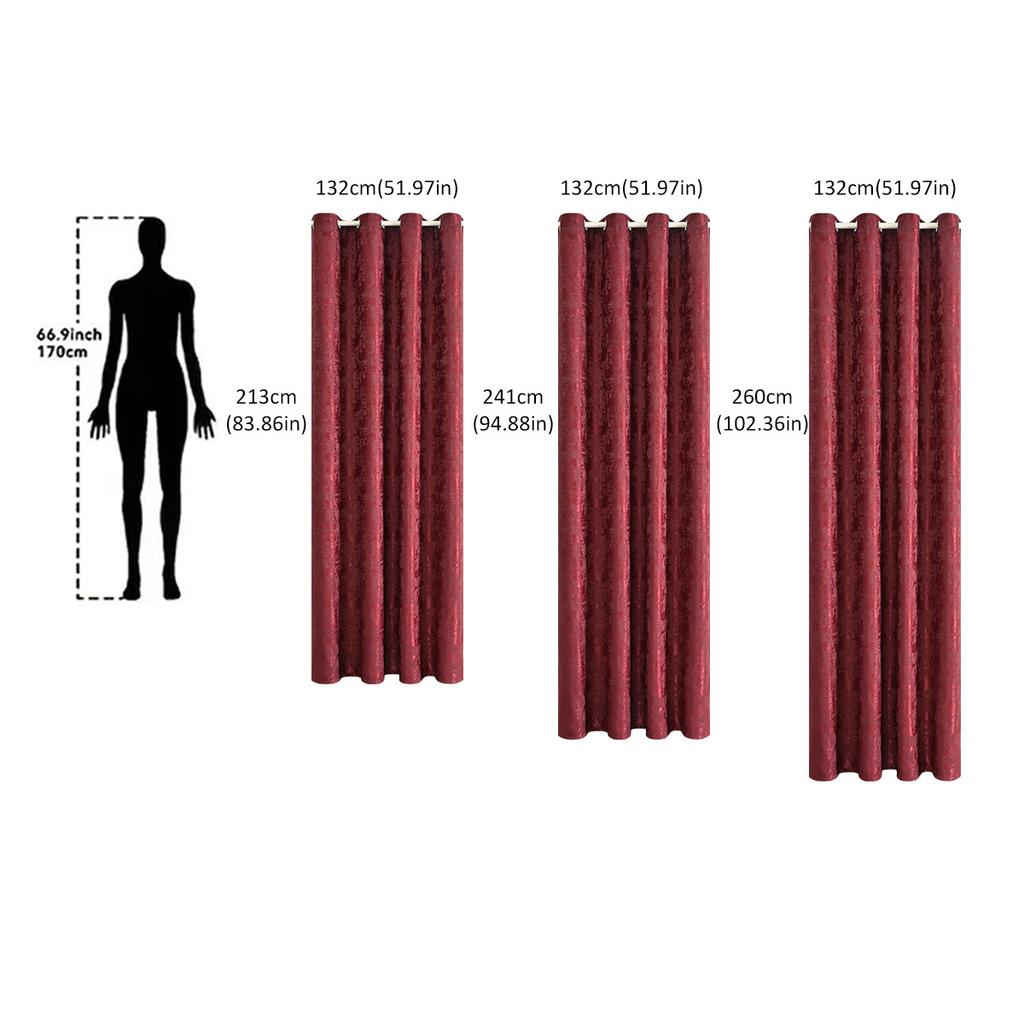 2025New Blackout Curtains with Eyelets for Bedroom, Sunshade Curtains, Thick Curtains