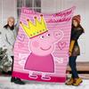1pc Peppa Pig1 Theme Blanket - Digital Print, Polyester, Cozy for All Seasons, Perfect for Outdoor, Camping, and Travel