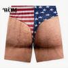 American Flag Pattern Shorts Funny Patriotic Men Shorts, Stars And Stripes Swim Trunks, Quick Mens Trunks Dry Drawstring Waist Board for Summer Beach