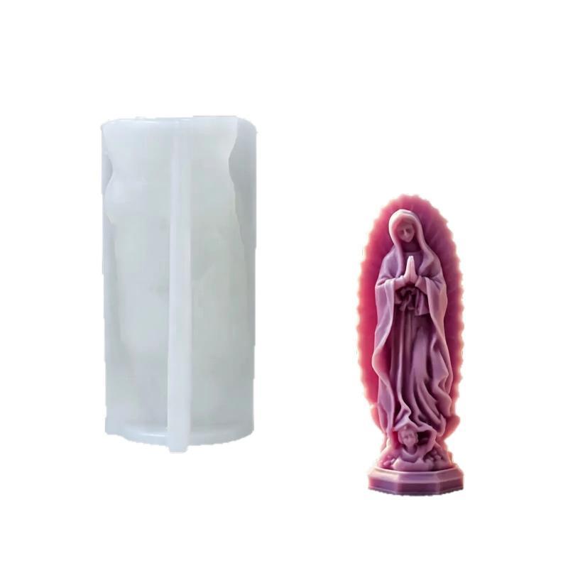 European Goddess Statue Mold Non-Stick Reusable DIY Mould for Aroma Candle Gypsum Epoxy Resin Home Craft Ornament Making