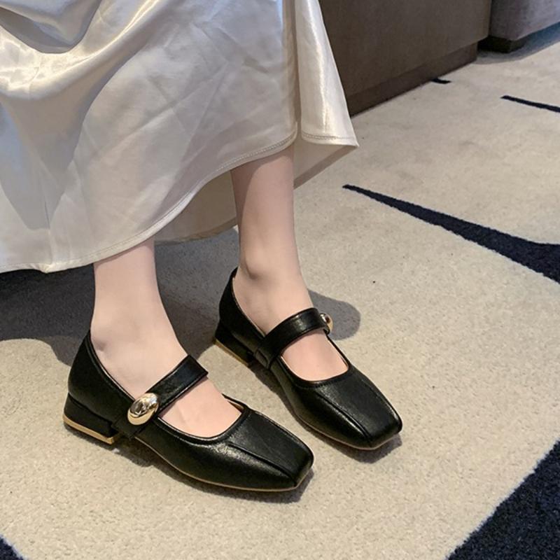 

Модные туфли-лодочки на низком каблуке, модные туфли с квадратным носком и неглубоким вырезом, плиссировкой, металлической пряжкой, на мягкой подошве, нескользящие, на блочном каблуке 35 чёрный