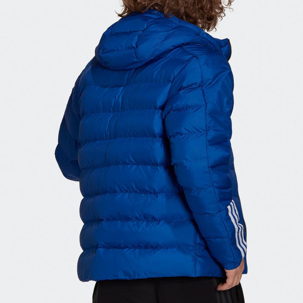 Adidas Logo Print Klassische Drei Detail Baumwolljacke Herren Jacke Blau GT1675